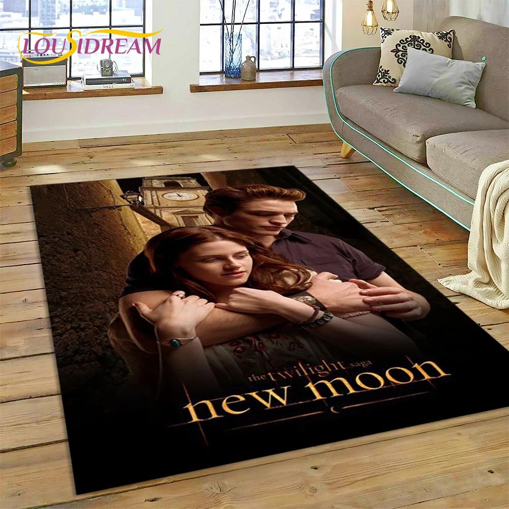 3D The Twilight Saga Edward Bella Rug Carpet for Living Room Bedroom Home Decor,Floor Mat Non-slip Decoration for Sofa Doormat
