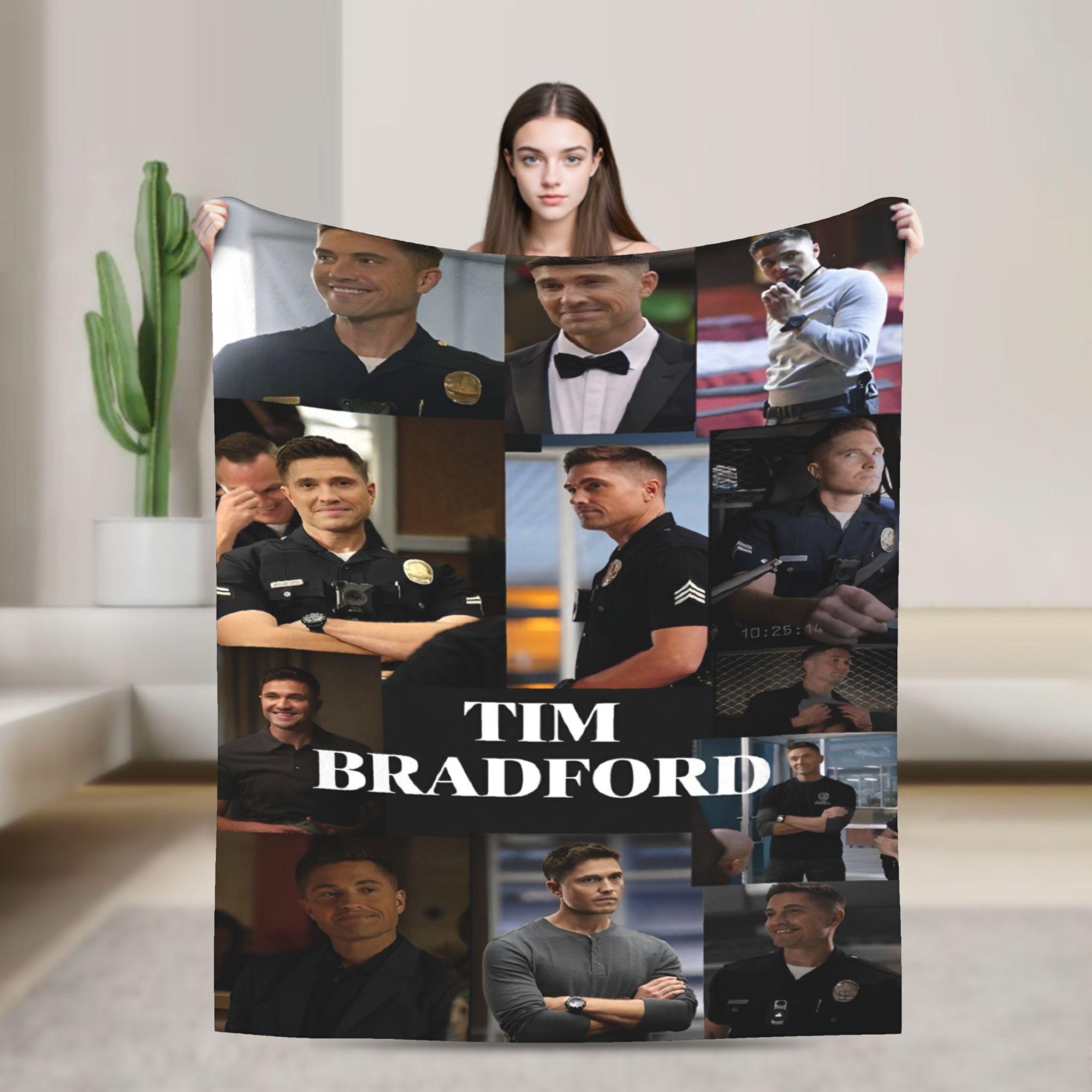 Weiche DeckenKinder Picknick The Rookie Tim Bradford Bettwäsche Überwürfe Flanell Tagesdecke Für Sofa Bett Neuheit Schlafsofa Abdeckung 75x90cm