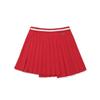 MALBON GOLF Asymmetrical Wrap Skirt Red (Woman)