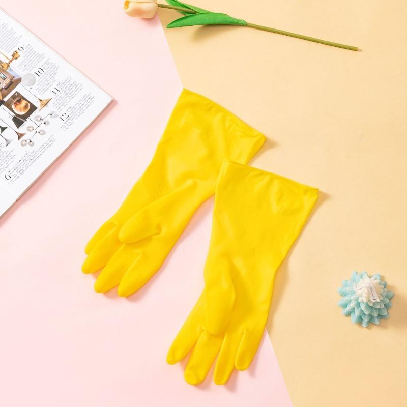 Waterproof Housework Cleaning Gloves Kitchen Cleaning Latex Laundry Dishwashing Gloves Wear Resistant Rubber Gloves