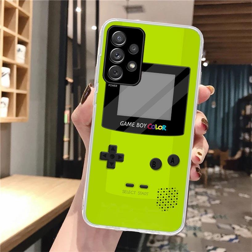 Gameboy Boy Oyunu Yumuşak Telefon samsung kılıfı Galaxy A52 A53 A12 A13 A22 A23 A32 A33 A72 A73 5g A02s A03s A50s Desen Kapak