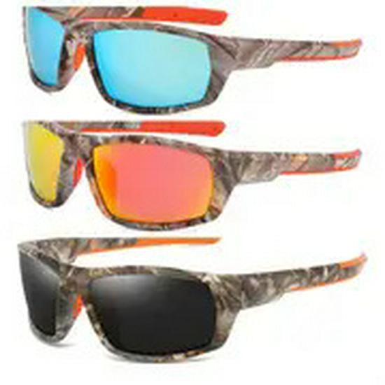 

Унисекс Поляризованные Тактические Спортивные Солнцезащитные Очки: Квадратная оправа, камуфляжный дизайн для велоспорта, рыбалки и активного отдыха Black Frame Gray Lens