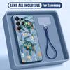 Custodia a Tema Oceano Estivo Per Samsung S26 Ultra S25 FE S24 S24 Plus A57 A37 A17 A56 A36 A16 A55 A35 A15 A54 5G Cover Ibrida Magnetica Opaca