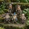 Wetterbeständige Garten Dekorationen Wikinger Zwerg Krieger Figur, Harz Nordischer Zwerg Statue, Dekorative Statuen Soldaten Ornament für Innen