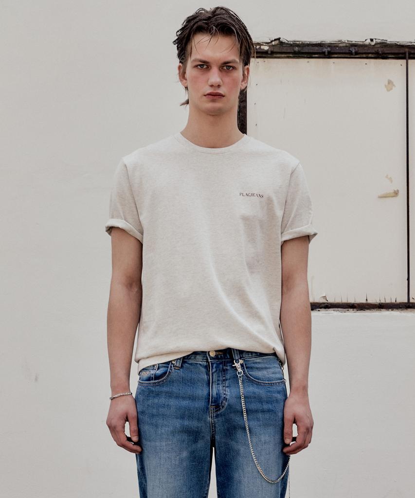 PLAC Lettering Graphic Short Sleeve T-Shirt_4 Colors