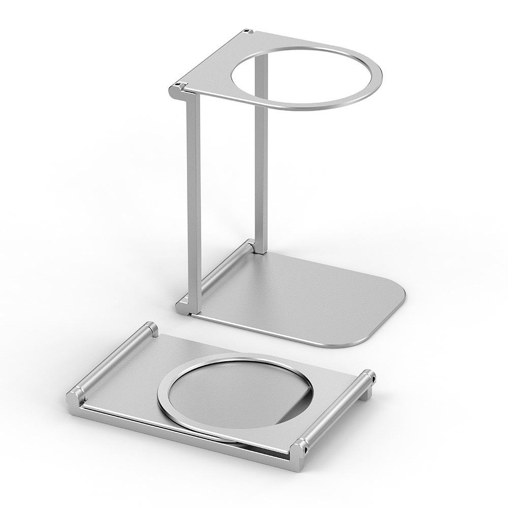 Aluminum Foldable Coffee Maker Stand - Portable, Lightweight, Multi-Model Accessories for Outdoor Use