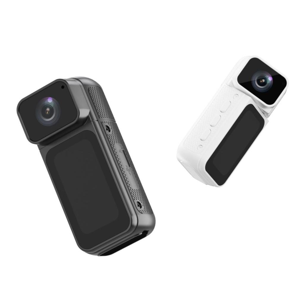 Neue S80 Großbildschirm Mini-Daumenkamera 1,47 Zoll IPS Freisprech-Tragbare Kamera 180° Dual-Objektiv 2.7K 1080P Langlebiger Akku Anti-Verlust Mp4 Mini-Kamera
