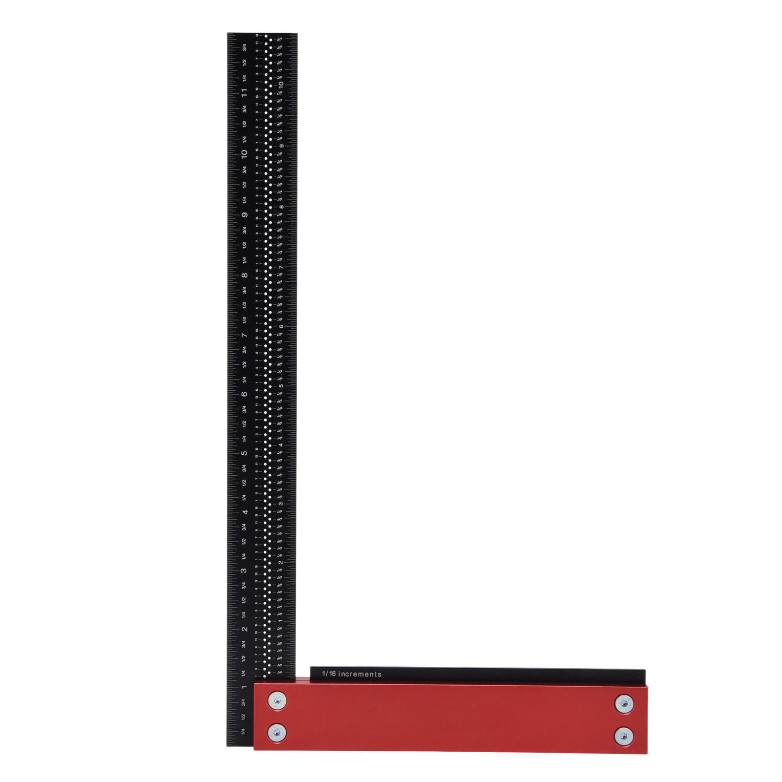 

Деревообрабатывающая линейка 12 дюймов Точный плотницкий угольник L-образный Прямоугольный разметочный инструмент