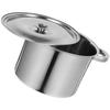 Stainless Steel Covered Soup Pot with Lid Multifunctional Kitchen Cookware Large Bucket for Soup Porridge Rice
