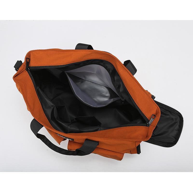 Portable Large Capacity Sports Fitness Bag Dry Wet Separation Yoga Bag Men Women Short-Distance Travel Bag Separation Shoes Bags