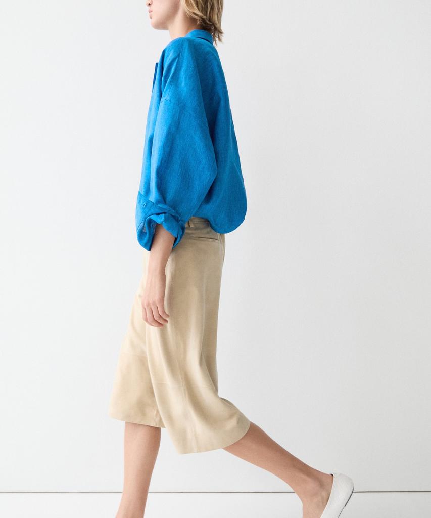 Masimodutti 100% Linen Fluid Blouse