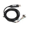 USB To TTL Serial Cable 6 Pins 4.9ft Length 50bps To 2Mbps Debug Console Cable for Computer