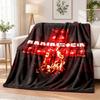 Rammstein Bedruckte Flanelldecke Warmer Komfort Tagesdecke für Innenbereich Heimdekoration