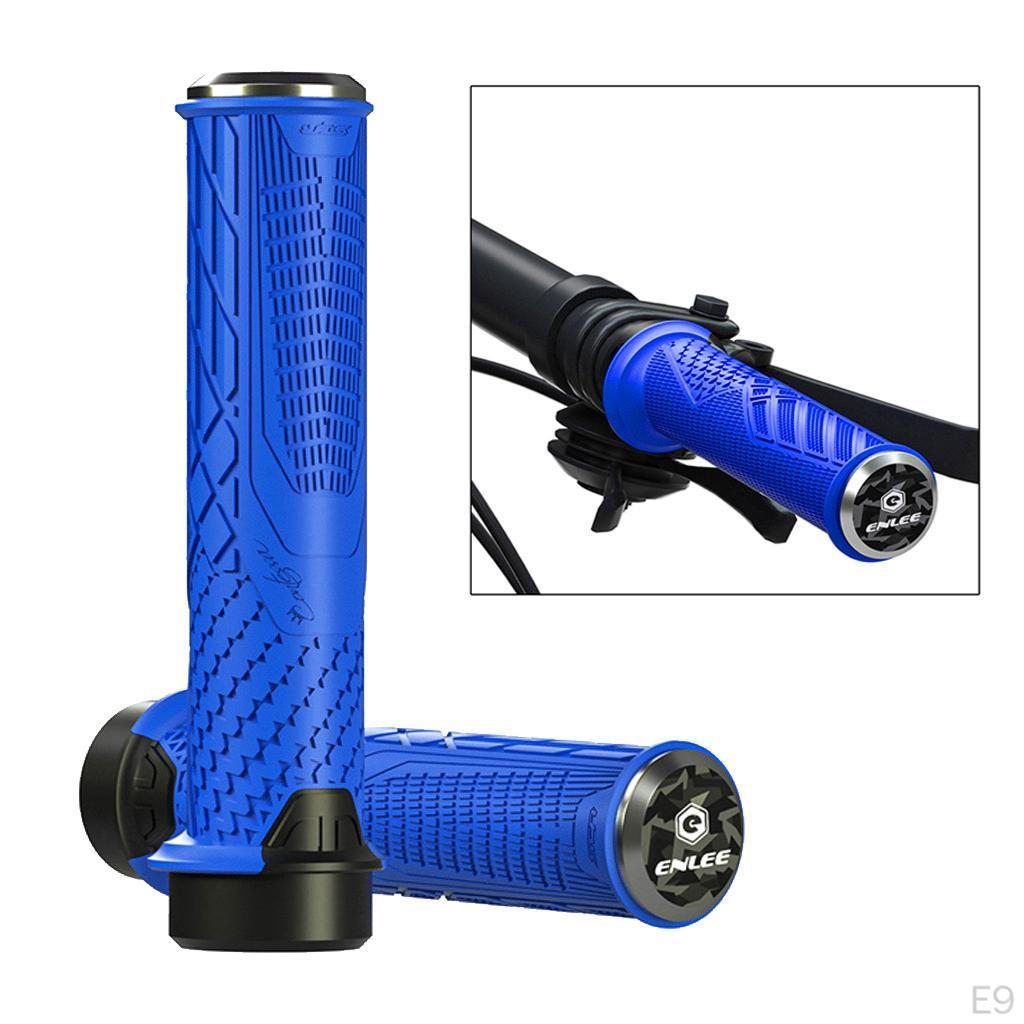 Handlebar Grips, 1 Pair Aluminum Screw Grips Lock