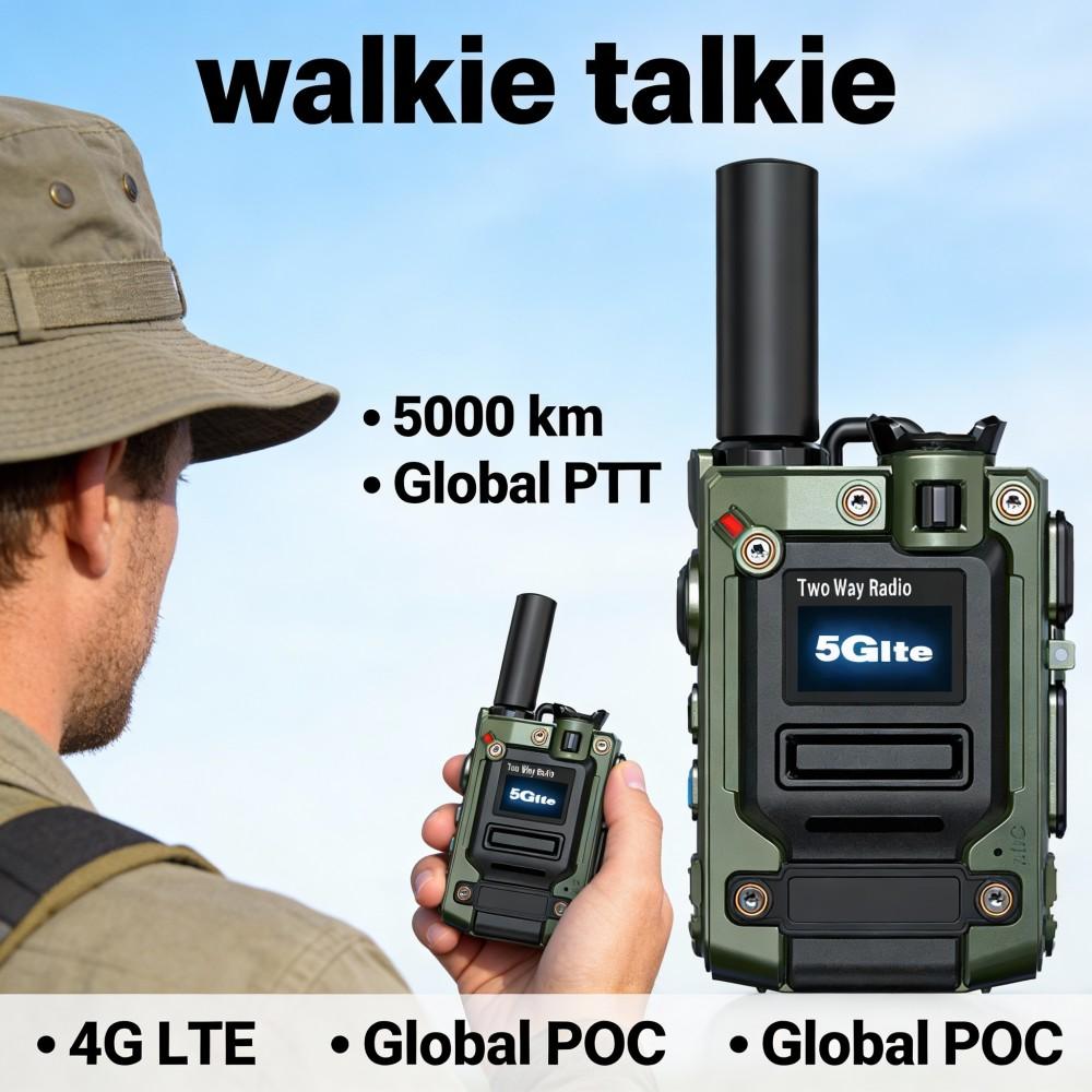 Globales Walkie-Talkie 4G 3G 2G integriertes bidirektionales Dualfrequenz-Walkie-Talkie mit unbegrenzter Entfernung von 5000 Kilometern