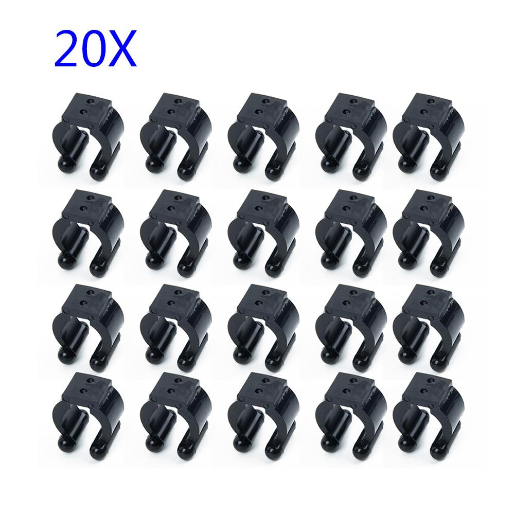 

Wall Mounted Fishing Rod Storage Clips 20X Clamps Holder Rack Organizer UK STOCK