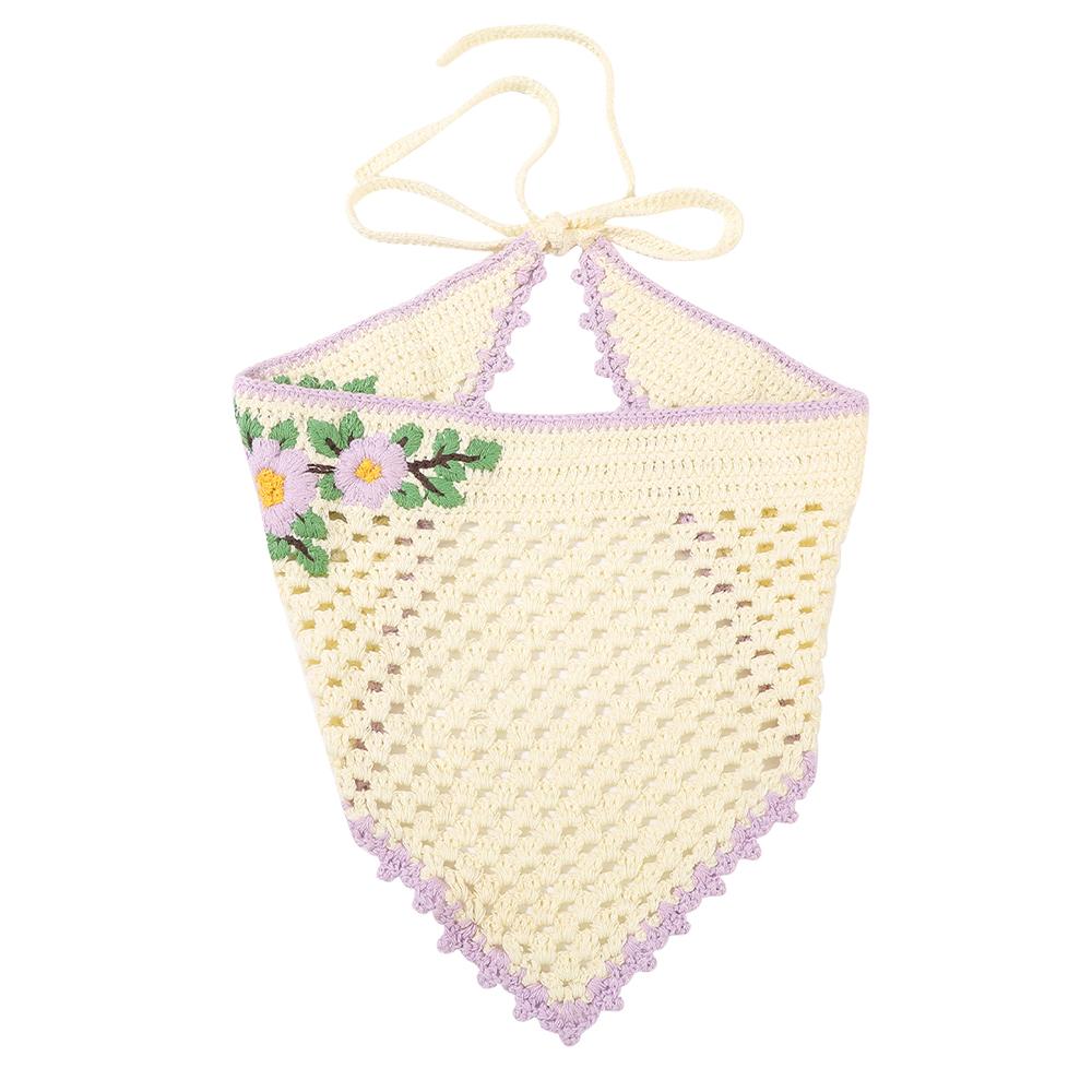 Flower Hair Scarf Headband Bandana Hairband for Women Knitting Triangle Scarf Turban Headbands Hair Accessories