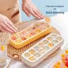 ecoco Press-Type Silicone Ice Cube Tray