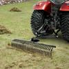 Tow Behind Dethatcher, 183 cm Tow Dethatcher with 36 Steel Tines, 3-Point Lawn Dethatchers Rake with Attachments for Tractor, Landscape Rake for