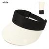 2025 New Summer Casual Roll-up Straw Cap Visor For Women Foldable Portable Beach Hat Outdoor Wide Brim Sun Hat Fashion Accessory