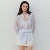 Tie Strap Stripe Shirt Summer Kw6mb5020 29