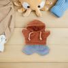 CALLARON Plush Doll Clothes Set (30cm) - Bear Hoodie & Jeans - Cute Mini Clothes Only - Dress Up DIY Accessories Costume
