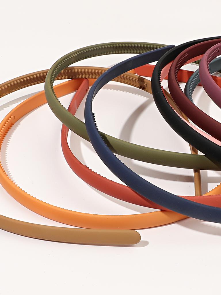 10 Stück Rutschfeste Gezahnte Gemischte Farben Haarband Gedrücktes Haar Gesicht Waschen Haarband Accessoires für Frauen Mädchen Dünnes Dickes Haar