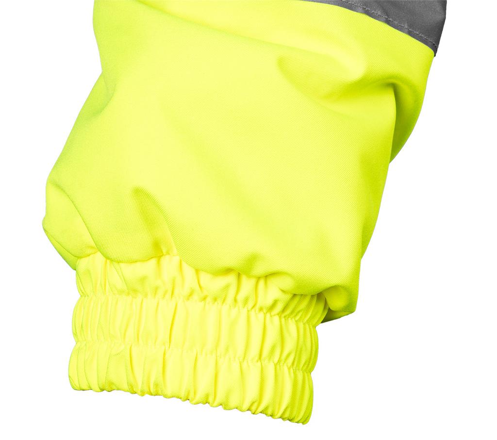 Warning Work Jacket, Lightly Insulated, Bomber Jacket, Yellow, Size Xxl