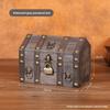 Houten Huisvormige Opbergdoos Met Slot Voor Sieraden En Accessoires