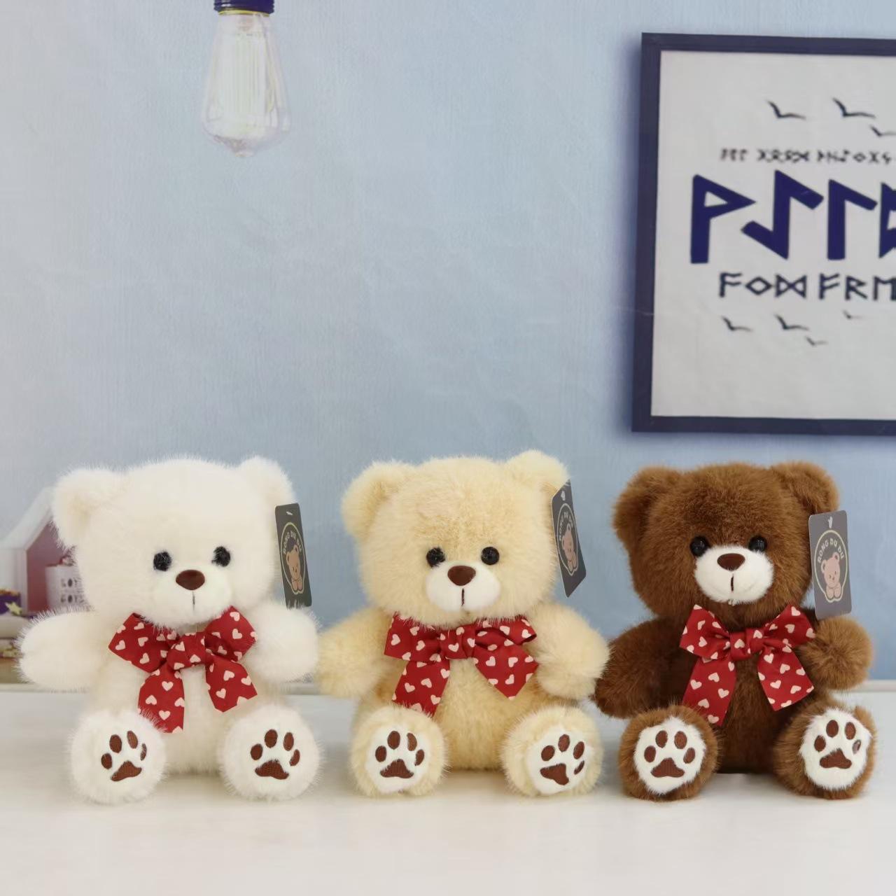 

Кукла Медведь Бабочка Плюшевый Мишка Тедди Тряпичная Кукла Девочка Спит Обнимает Медведя Подарок 22cm 8-inch grab machine doll