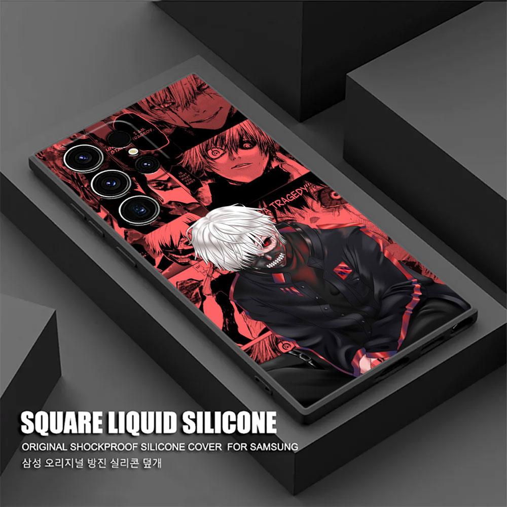 Tokyos Anime Ghouls Phone Case For Samsung Galaxy S24FE Case S25 S23 S21 Ultra S20 S24 FE S22 Plus A35 A55 5G Cover Kens Kanekis