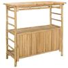 Outdoor Bartisch Natur 110 x 50 x 105 cm Bambus
