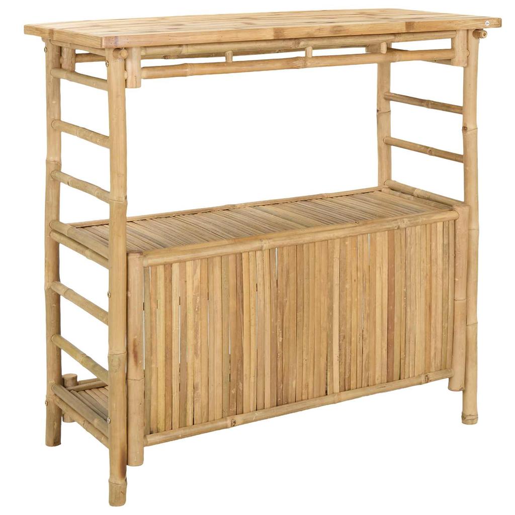 Outdoor Bartisch Natur 110 x 50 x 105 cm Bambus