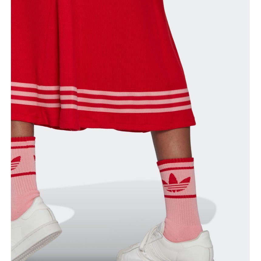 adidas Originals Knit Midi Skirt Vivid Red Women IB2022