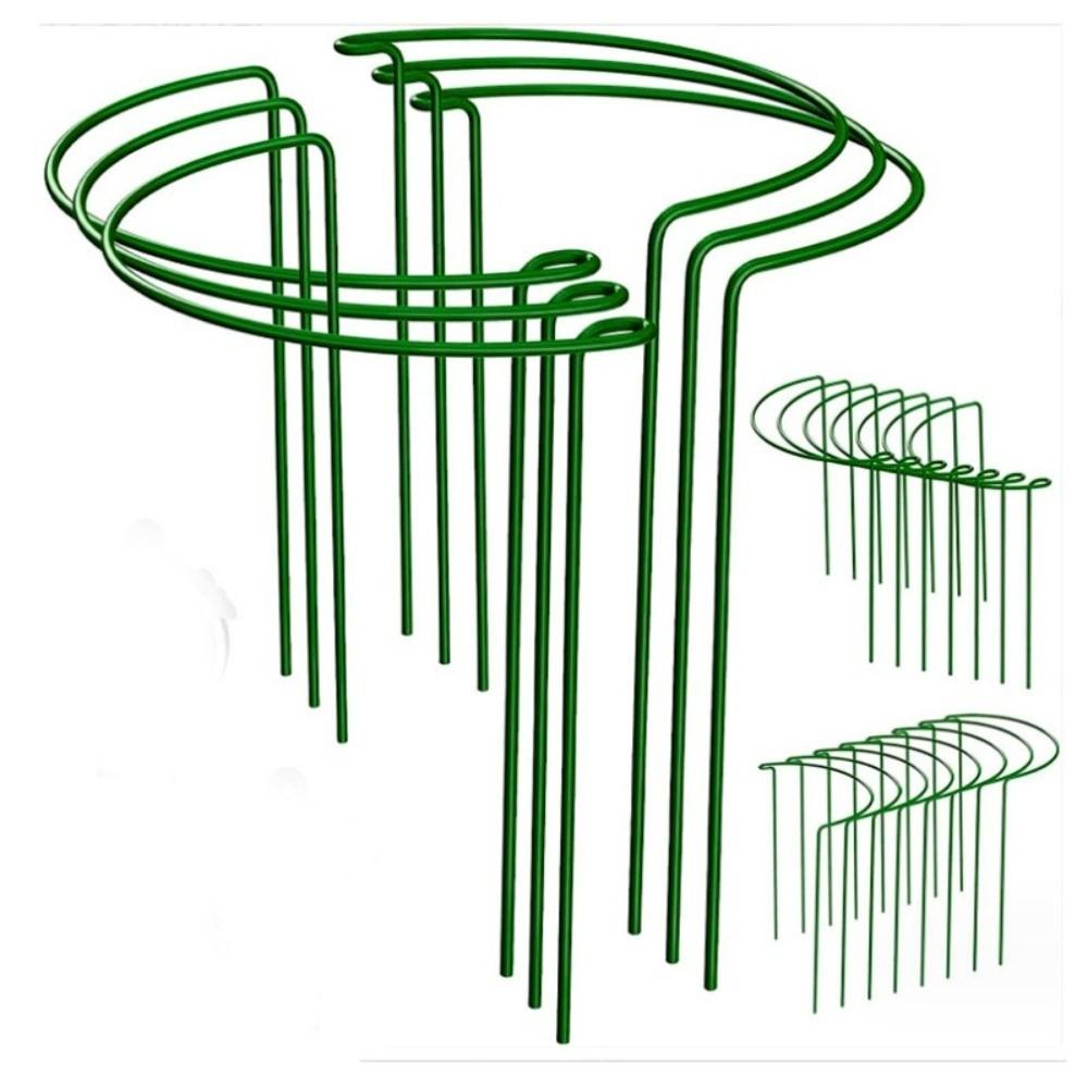 2PCS Half-Ring Plant Support Stakes U-Shaped Plant Pot Frame Plant Climbing Trellis  Garden