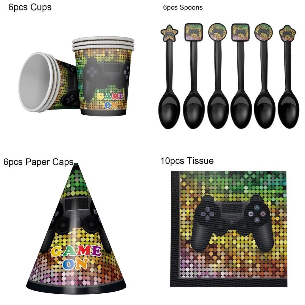 Vibrant Battle Gaming Video Controller Decor For Thrilling Birthday Parties