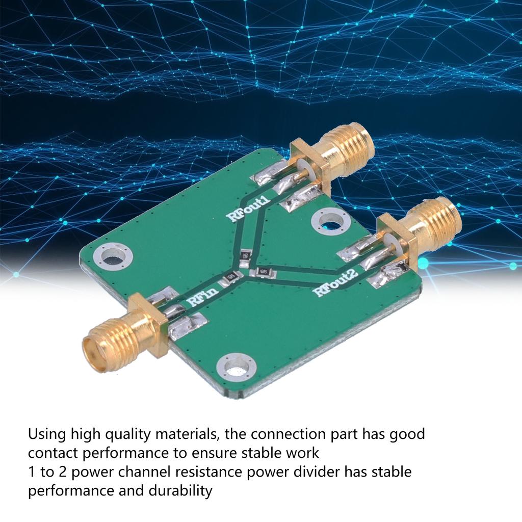 Resistance Power Splitter Module ‑5G 6dB 1 to 2 RF Microwave Distributor Divider for Radio Frequency