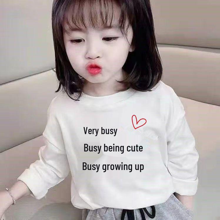 2024 Spring/Autumn Kids' Long Sleeve Pure Cotton Cartoon Top