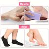 1 Pair Black Silicone Toe Socks, Women's Moisturizing Anti-cracking Foot Socks, suitable for dry heels