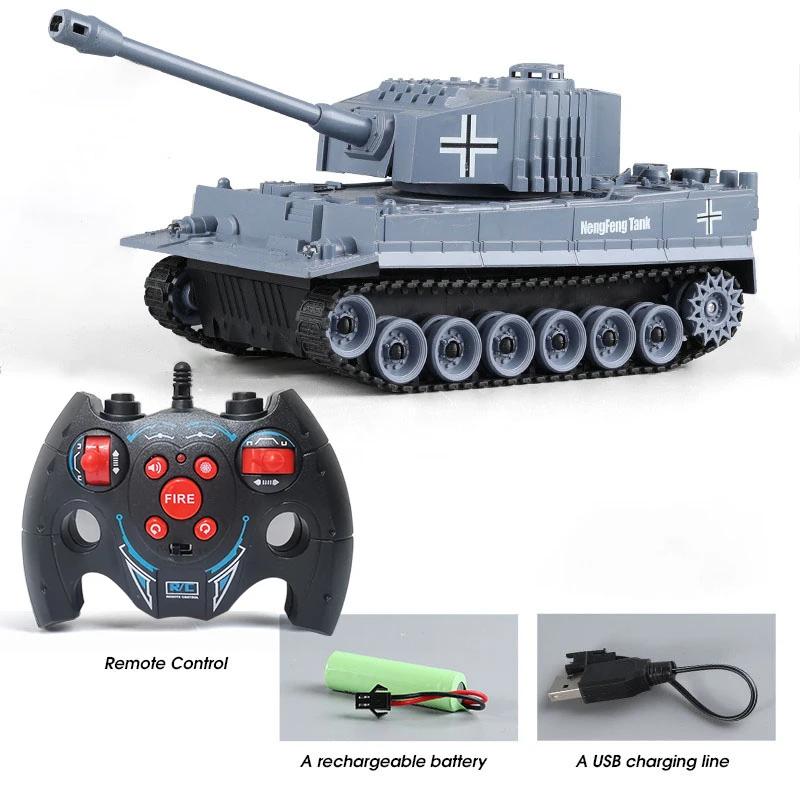 Non-Toxic Rc Military Tank War Battle United States M1 Leopard 2 Remote Control Toy Car Tank Model Electric Toys For Children 2.4G Children