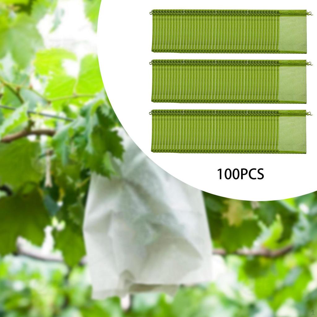 100 Count Netting Barrier Bags for Orchard And Garden Use