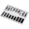 Mini Screw Assortment Kit, 18 Types of M1.2 / M1.4 / M2.0 Mini Micro Screws, Black Round & Countersunk Head Repair Screws for Sunglasses, Eyeglasses,