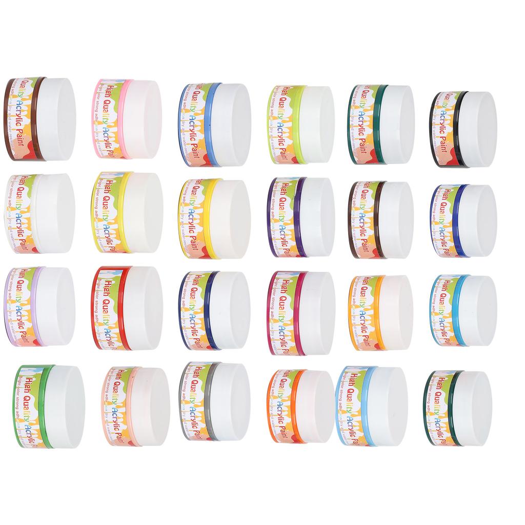 24 Colors Professional Acrylic Paints Set DIY Drawing Painting Pigment Artist Wall Paint