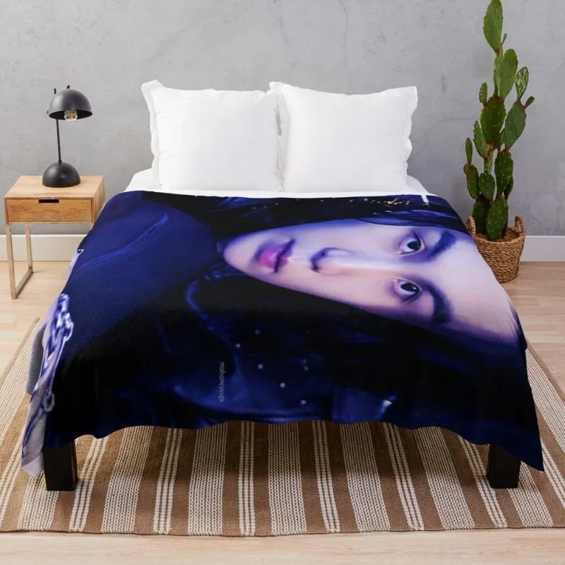 Yoongi D-DAY Throw Blanket Luxury christmas gifts bed plaid Dorm Room Essentials Blankets