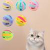 Cat Toy with Bell Interactive Cat Play Toy Bell Toy Interactive Cat Play Toy Bell Toy Portable Hollow Cat Jingle Ball Pet Supply