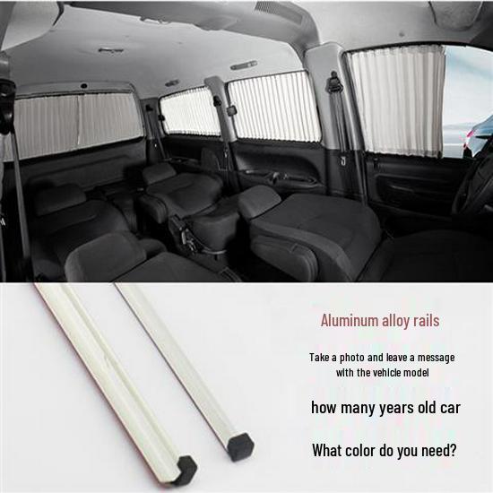 Ford Edge Privacy Sunscreen Blinds – Aluminum Alloy Track, Car Curtains for Shading