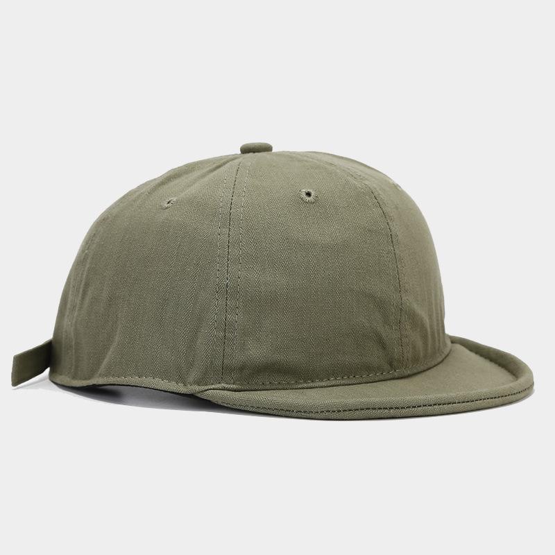 Retro Washed Old Short Brim Cap Women's Versatile Fashion Soft Top Baseball Cap Couple Tooling Hat