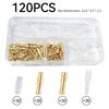 120pcs 3.5mm Crimp Terminal Connectors Electrical Wire Connector For Car Electrical Wire Connector Cold Press Crimp Terminal