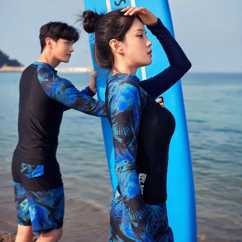 Unisex UV Protection Rash Guard Set Long Sleeve Top Pants Snorkeling Surfing Swimming Diving