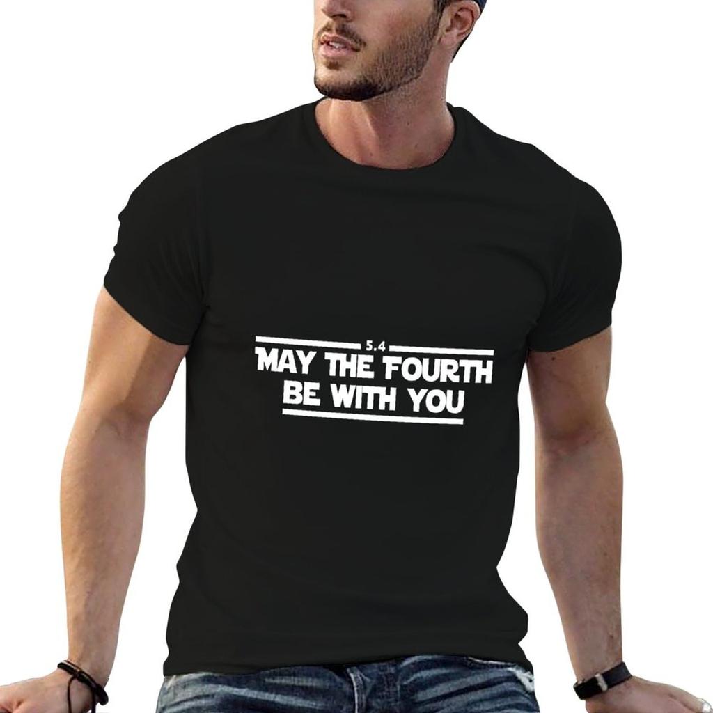 May The Fourth Be With You(14) T-Shirt Man T Shirt Cotton Cotton T Shirts High Quality Man T Sh